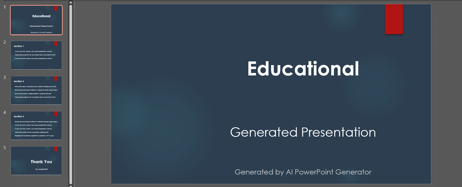 Educational Presentation Example